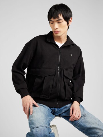 G-STAR Sweatjacke in Schwarz