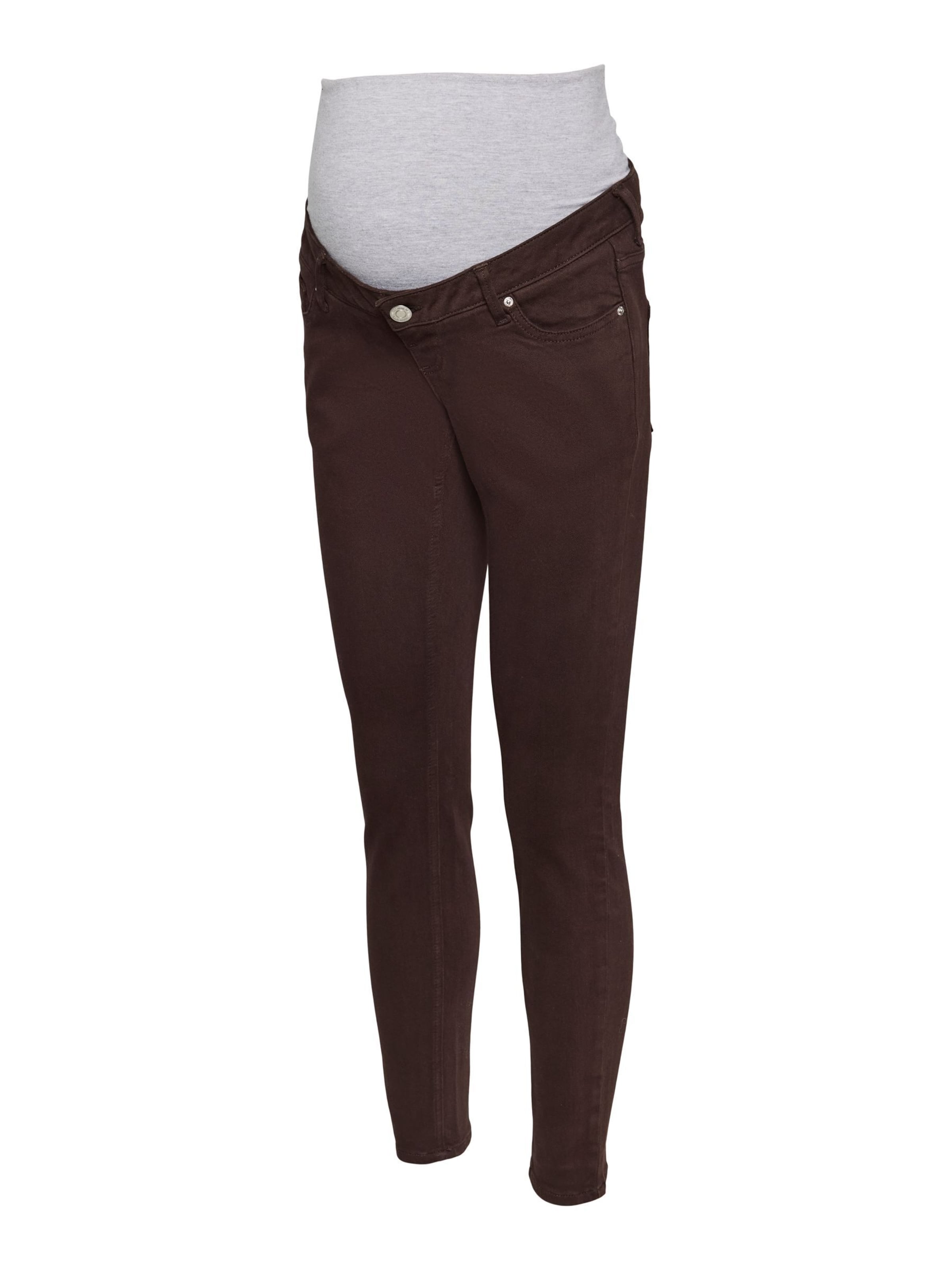 Vero Moda Maternity Skinny Jeans 'VMMPolly' in Brown: front