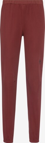 ODLO Workout Pants 'Brensholmen' in Red: front