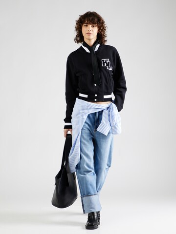 Karl Lagerfeld Tepláková bunda - Čierna