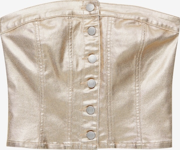 Pull&Bear Top in Goud: voorkant