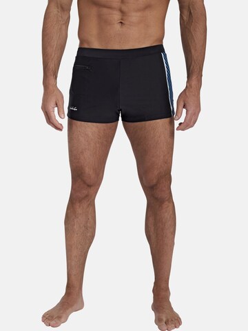 Jan Vanderstorm Swim Trunks ' Malick ' in Black: front