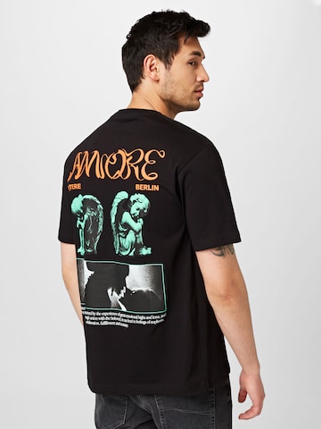 T-Shirt 'AMORE' Vertere Berlin en noir : devant