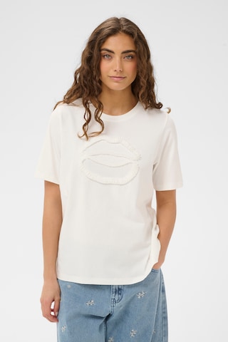 CULTURE Shirt 'Lippy' in White: front