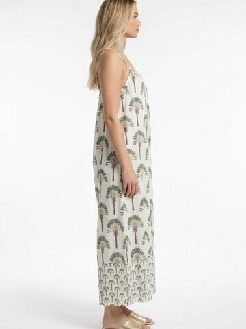 Shop Karey Jumpsuit 'Tropical Paradise Jumpsuit' in Beige