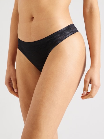 Emporio Armani String in Zwart: voorkant