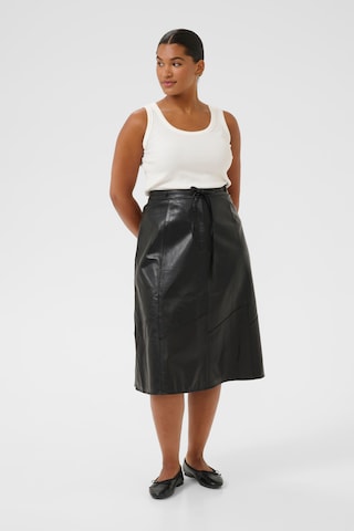 KAFFE CURVE Rok 'Tera' in Zwart