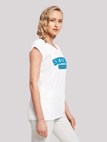 T-shirt 'Skiing Season Winter Sport' F4NT4STIC en blanc