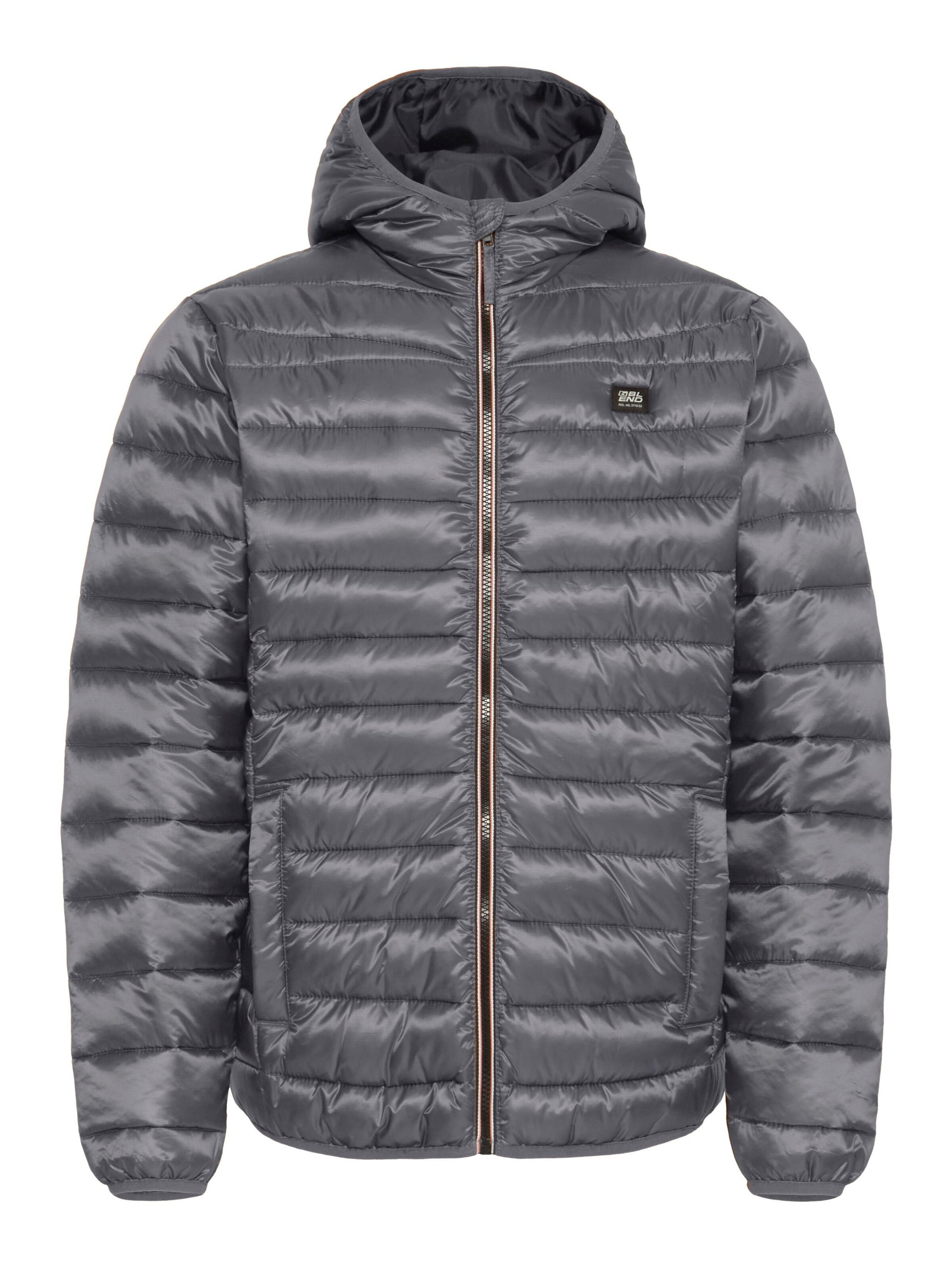 Veste mi-saison BLEND en gris : devant