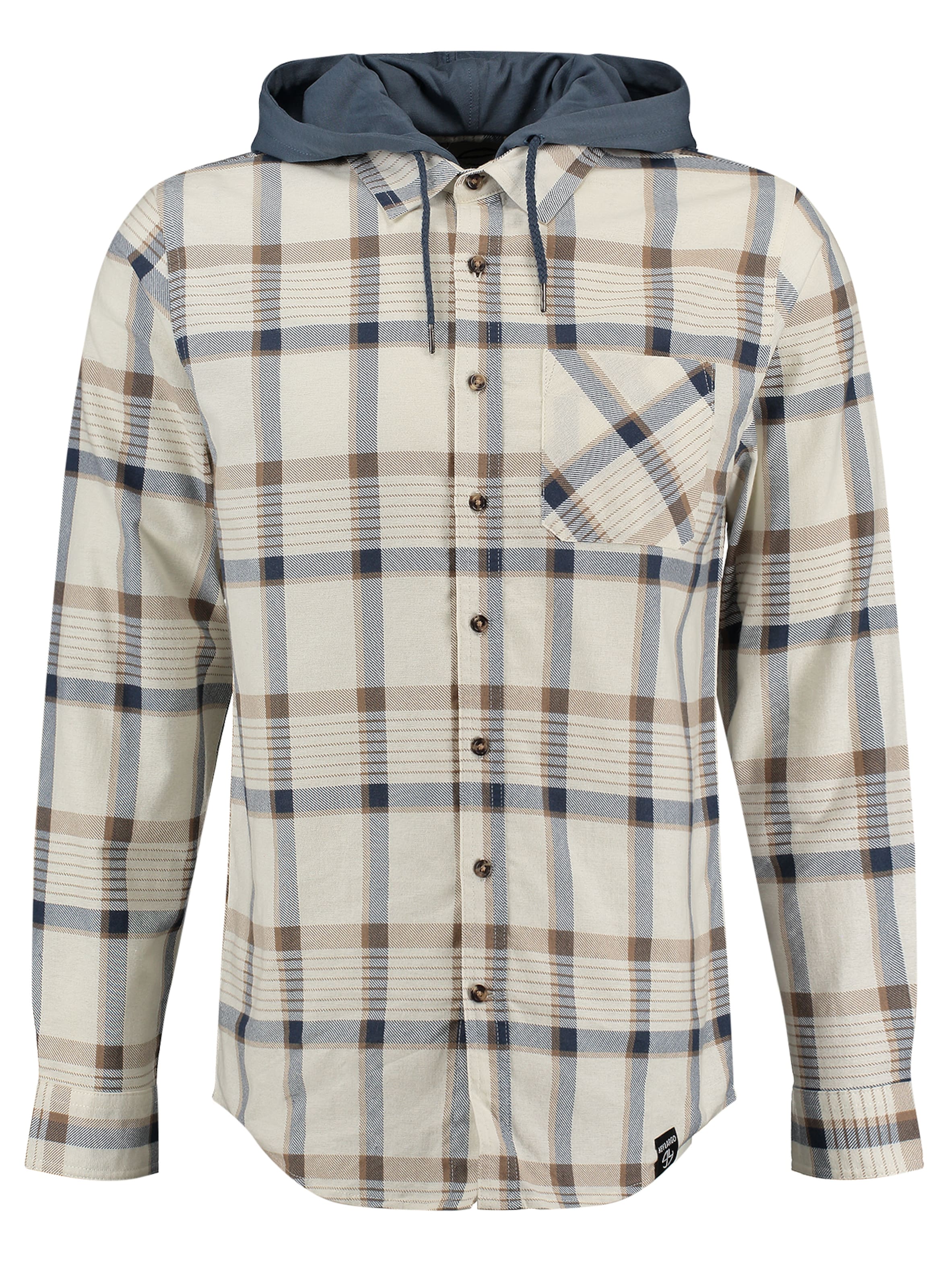 Key Largo Comfort Fit Πουκάμισο 'CATANIA' σε μπεζ: μπροστά