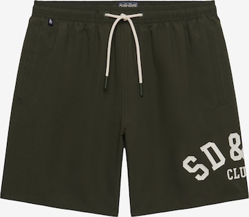 Shorts de bain Superdry & Co en vert : devant