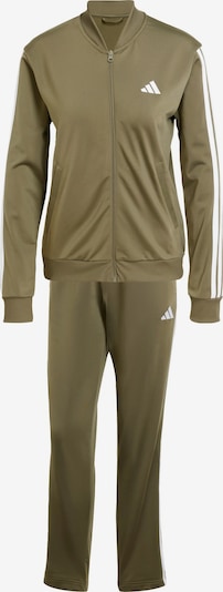 XS dydžio Treniruočių kostiumas 'Dayready' iš ADIDAS SPORTSWEAR, spalva – alyvuogių spalva / balta, Prekių apžvalga