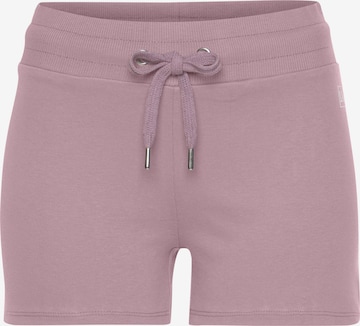 LASCANA ACTIVE Slimfit Παντελόνι φόρμας σε ροζ: μπροστά