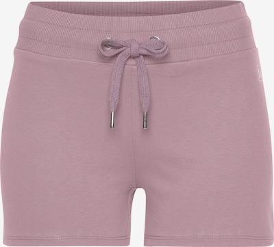 Pantaloni sport LASCANA ACTIVE pe gri / roz pal, Vizualizare produs