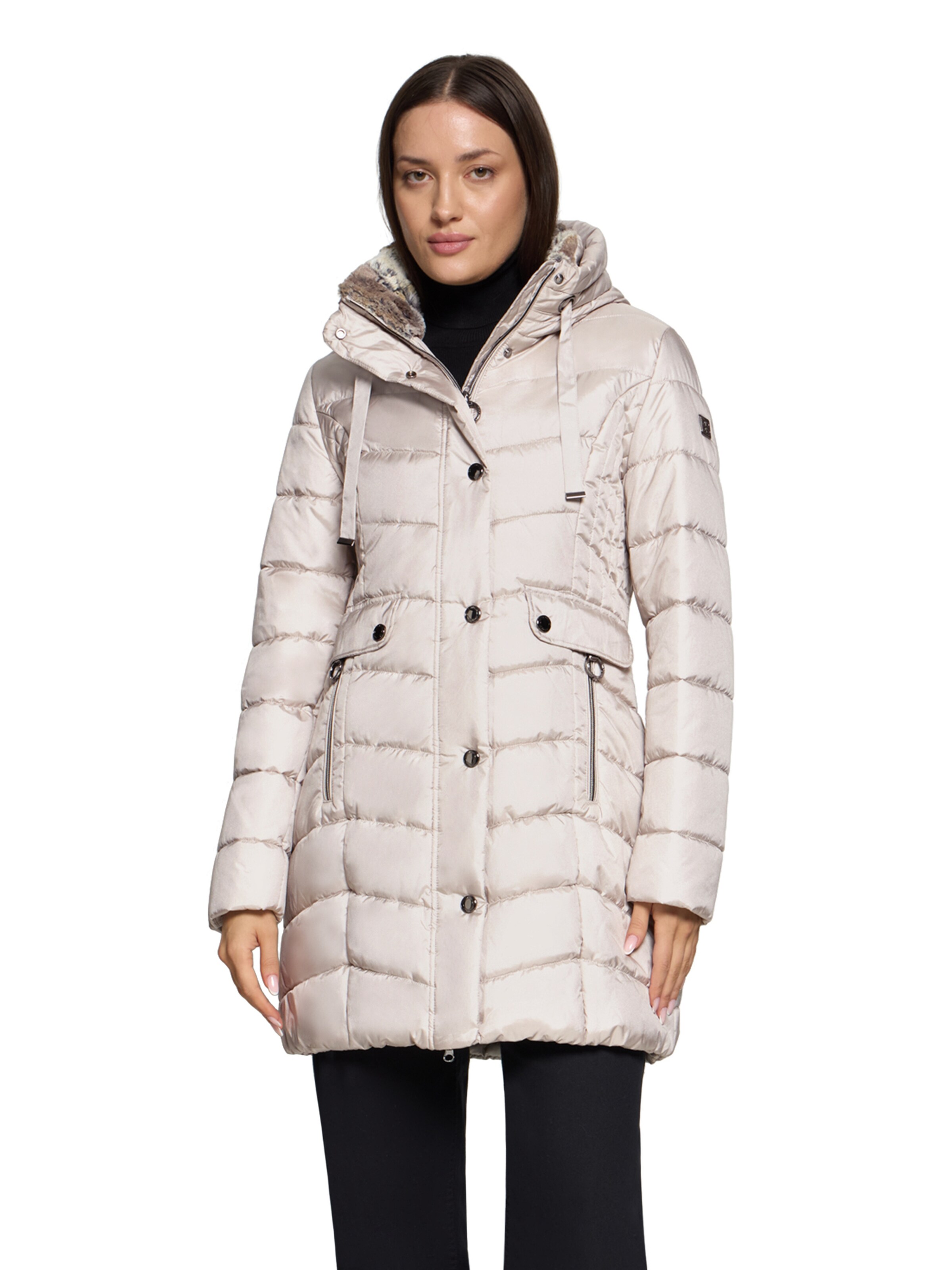 Betty Barclay Winter Jacket in Beige: front