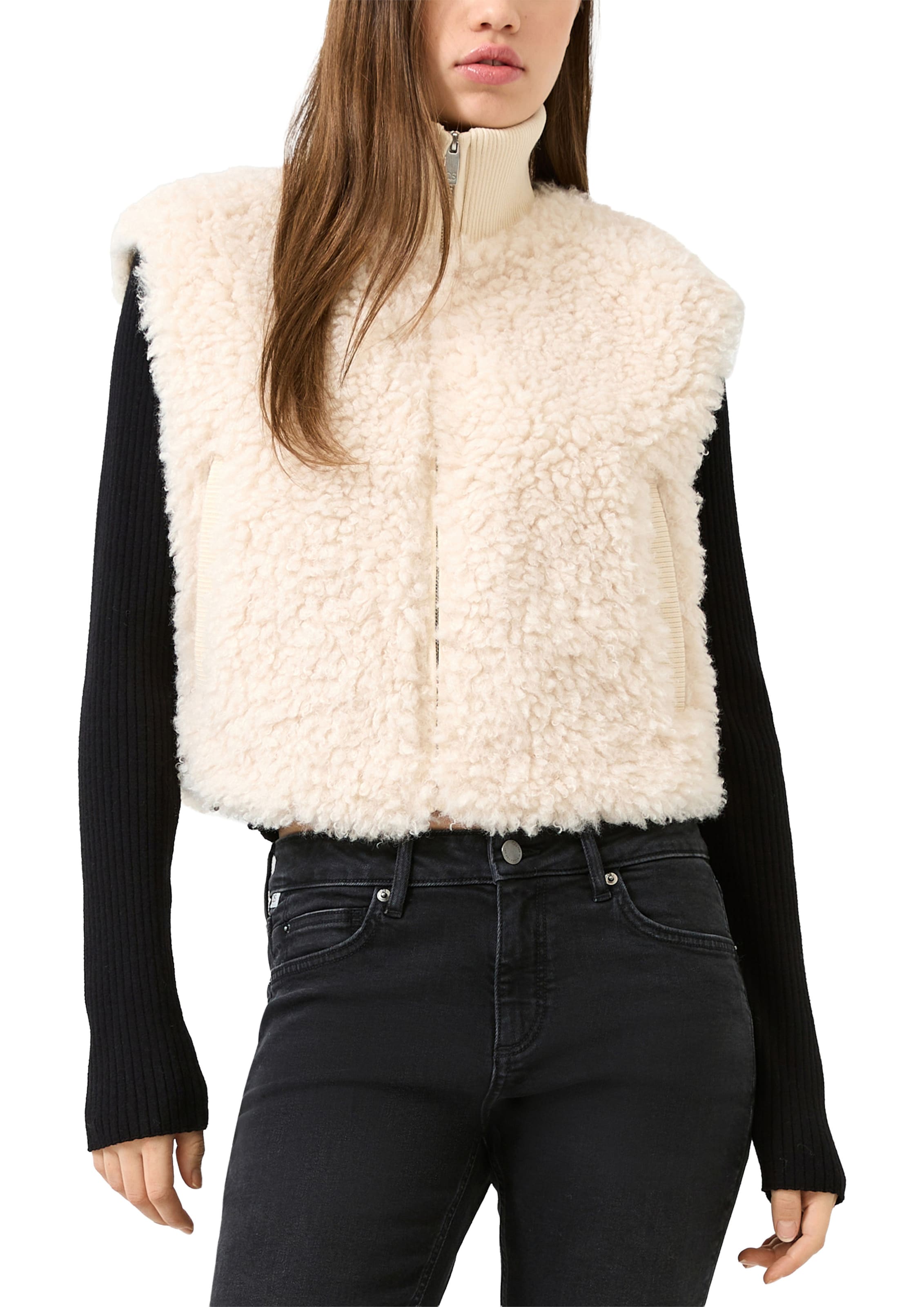 Gilet QS en beige