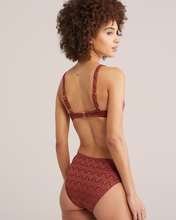 WE Fashion Triangle Bikini top in Red