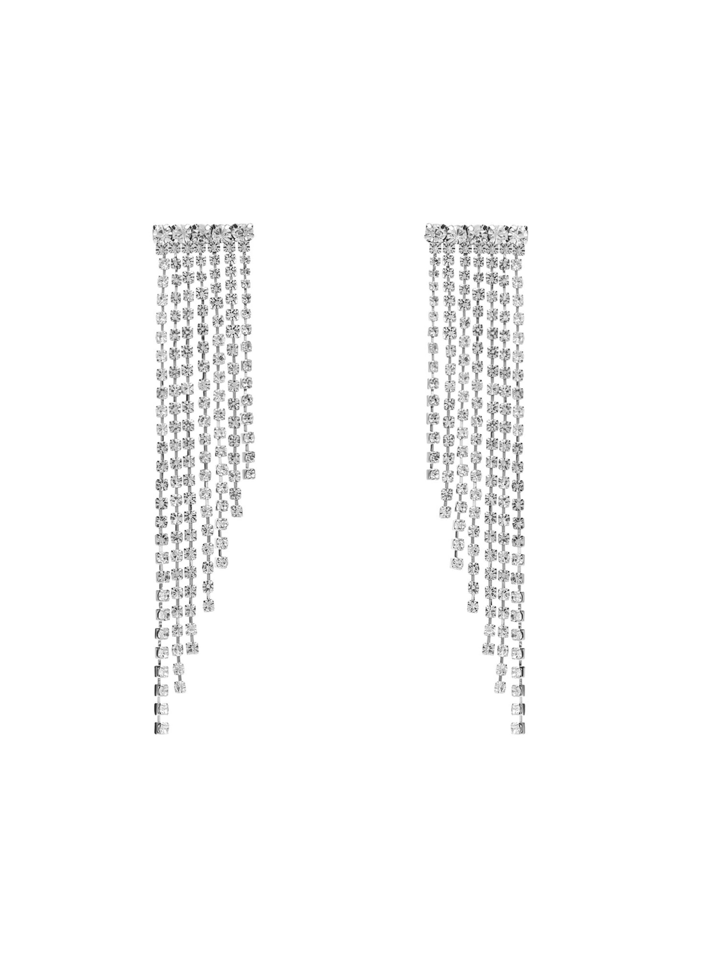 Boucles d'oreilles Lucardi en argent : devant