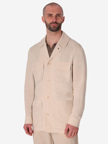 Distretto12 Between-season jacket 'Alloro' in White: front