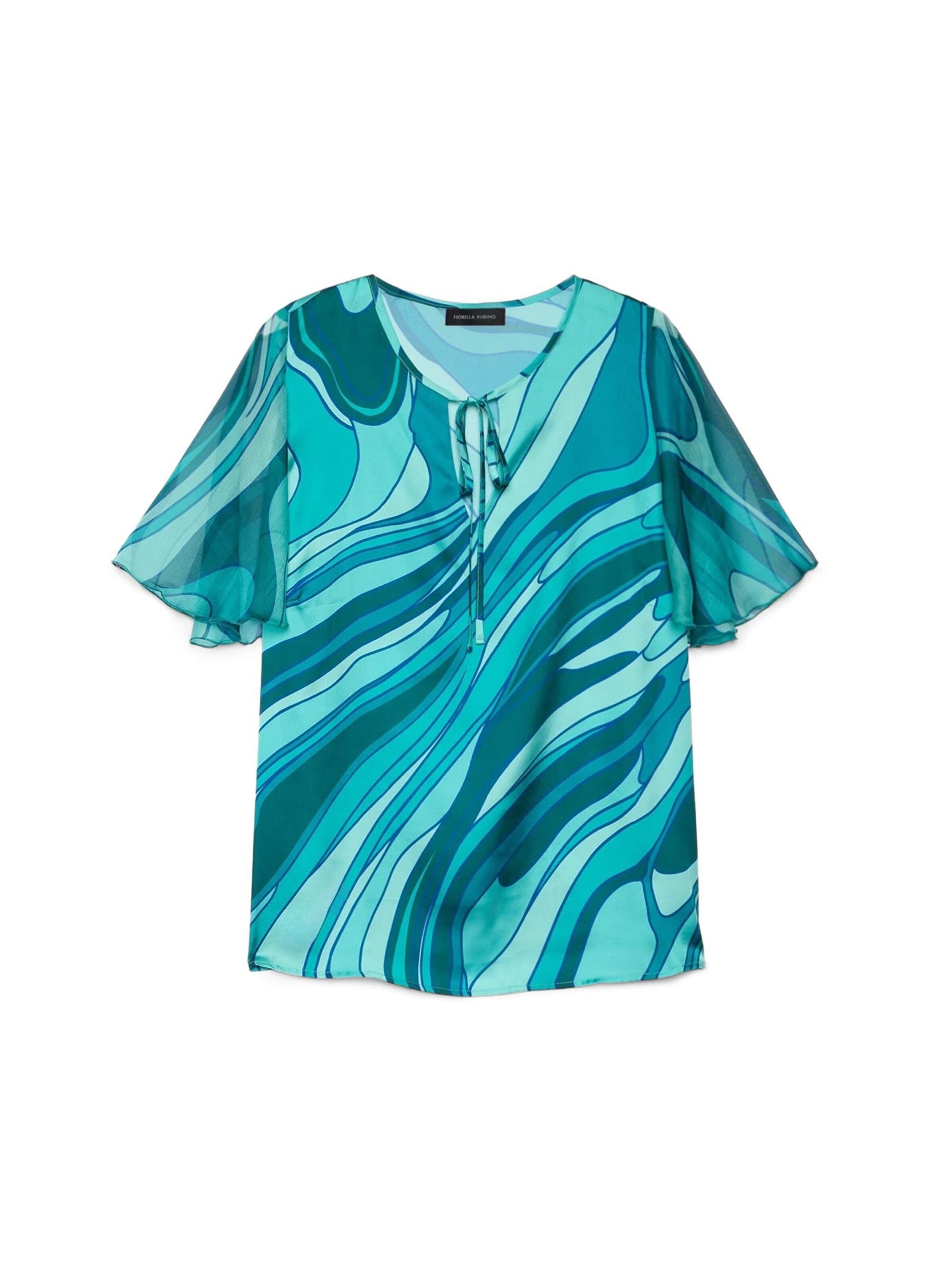 Fiorella Rubino - Blusa en verde: frente