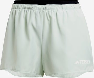 Pantalon de sport ADIDAS TERREX en vert : devant