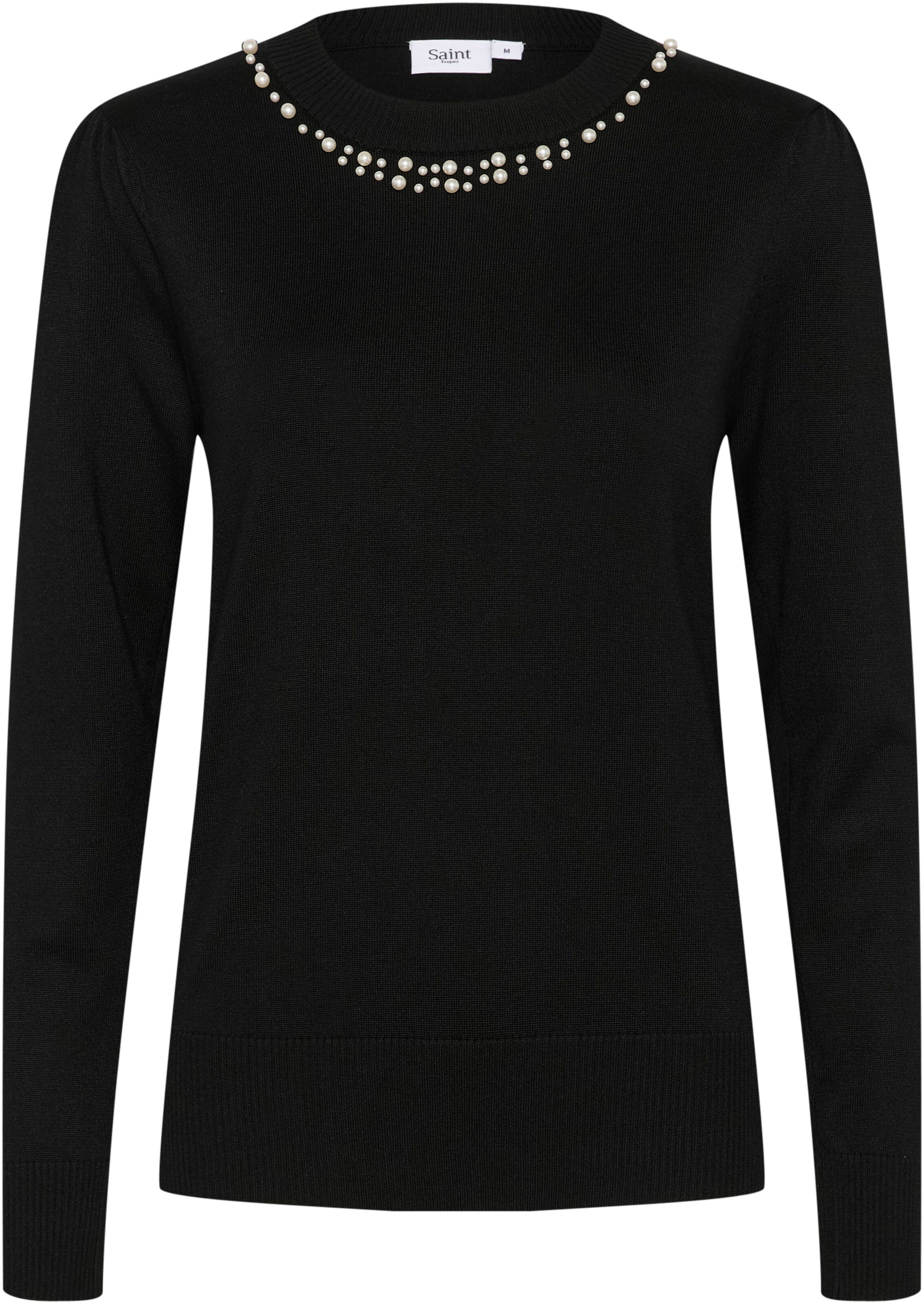 SAINT TROPEZ Sweater in Black: front