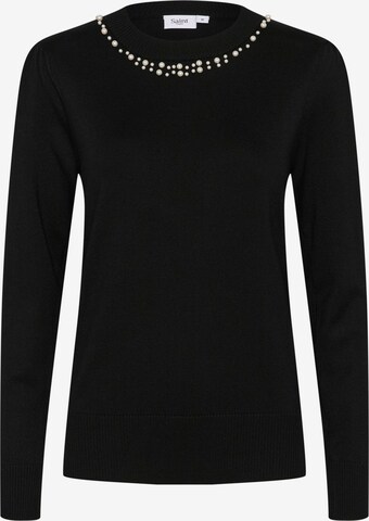 SAINT TROPEZ Sweater in Black: front