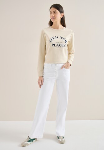 CECIL Wide leg Jeans 'Neele' in White