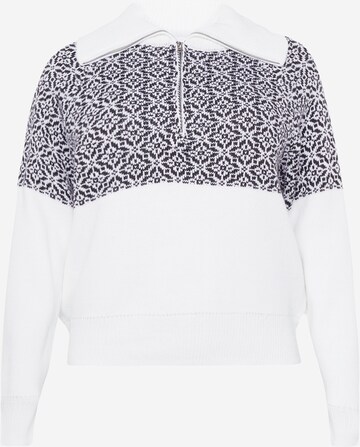 Cotton On Curve Sweater in White: front