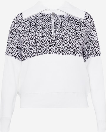 Cotton On Curve Sweater in White: front