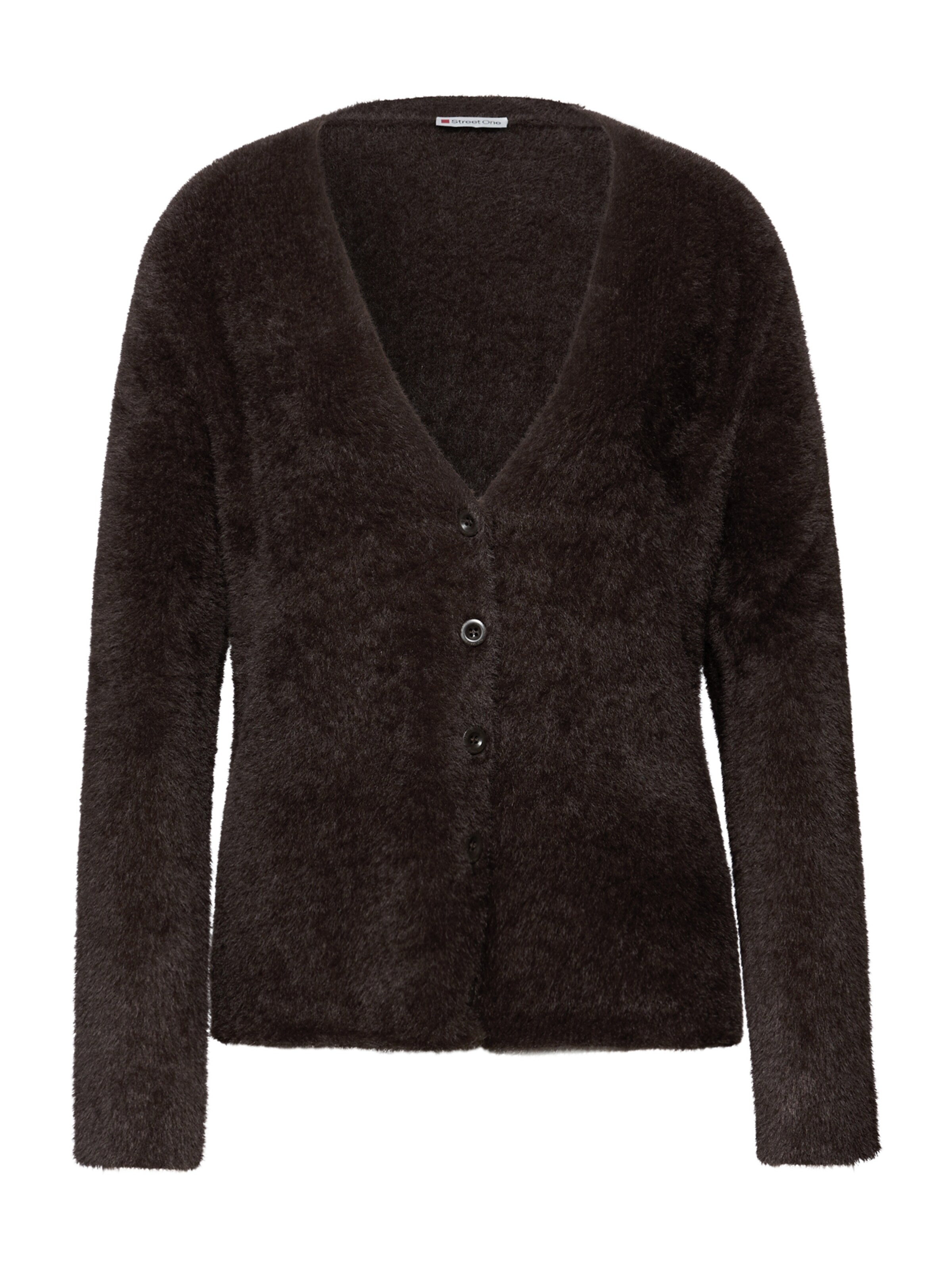 STREET ONE Strickjacke in Braun: Vorderseite