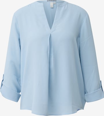 QS Bluse in Blau: Vorderseite