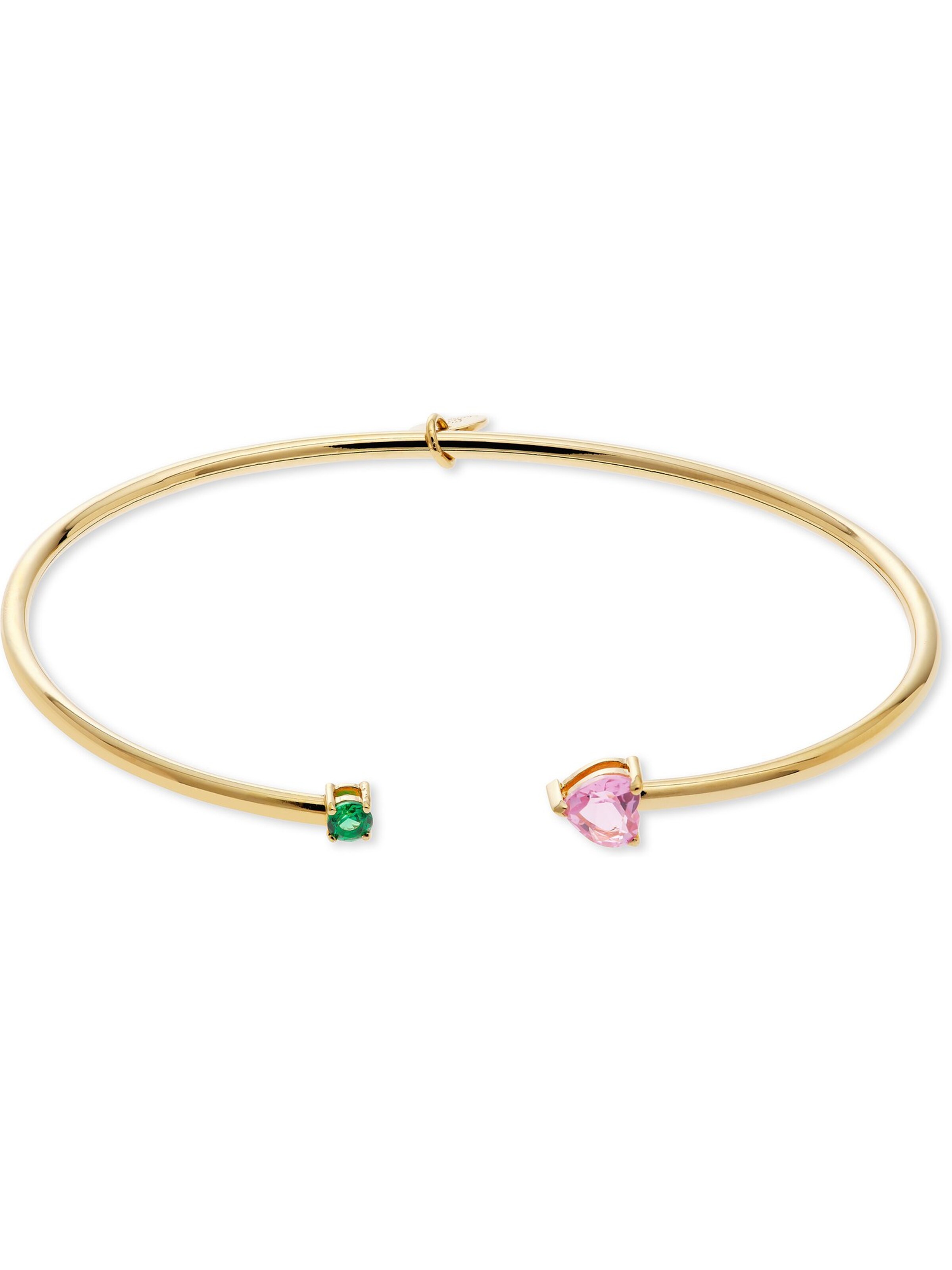 Guido Maria Kretschmer Jewellery Armband in gold / jade / rubinrot, Produktansicht