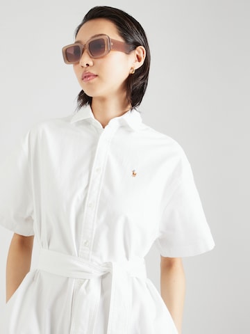 Polo Ralph Lauren Рокля тип риза в бяло