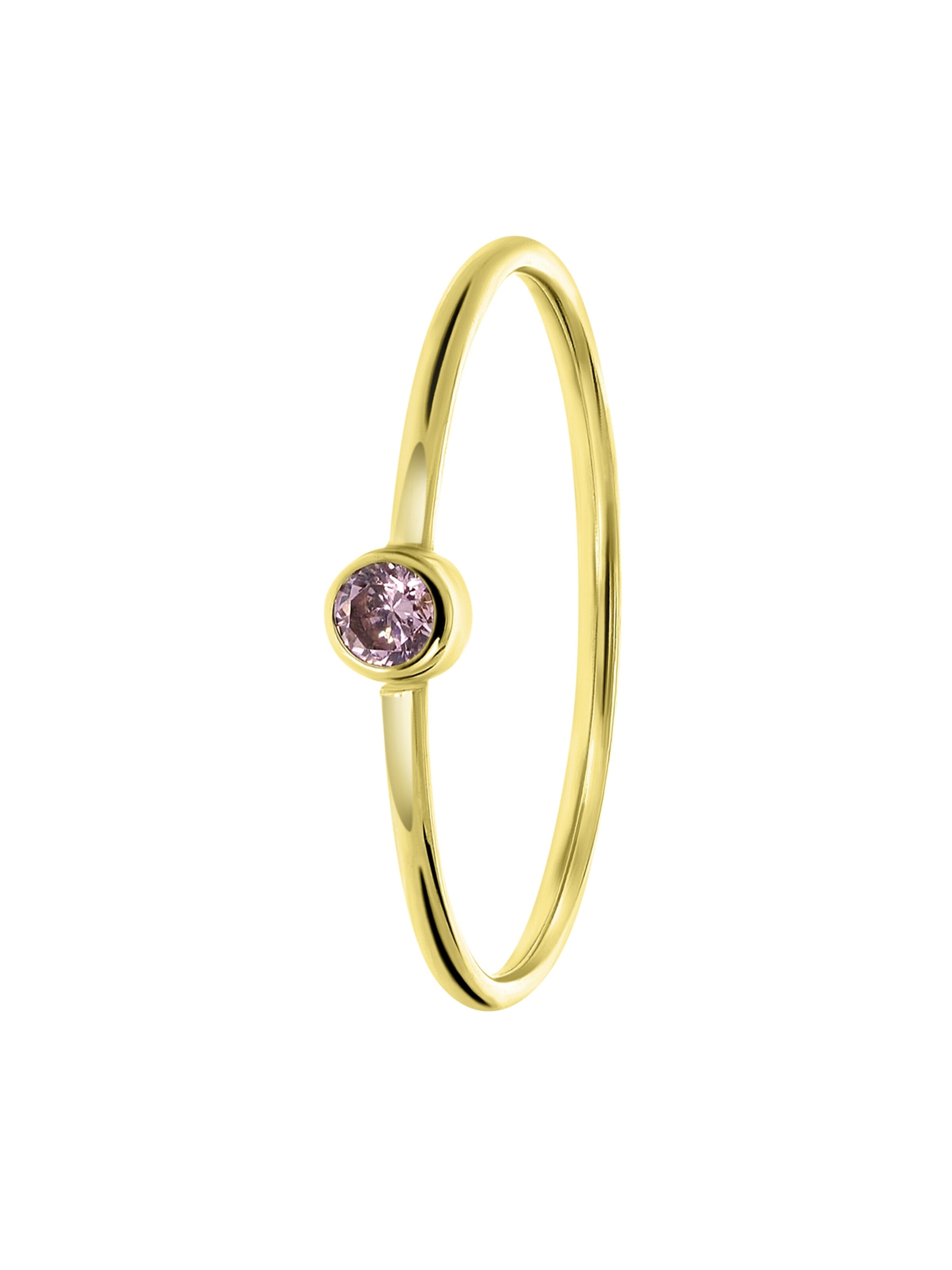 Lucardi Ring 'Klassisch' in Gold: Vorderseite