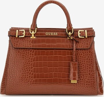 GUESS Handbag 'Sestri ' in Brown: front