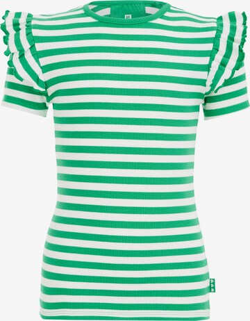 T-Shirt WE Fashion en vert : devant