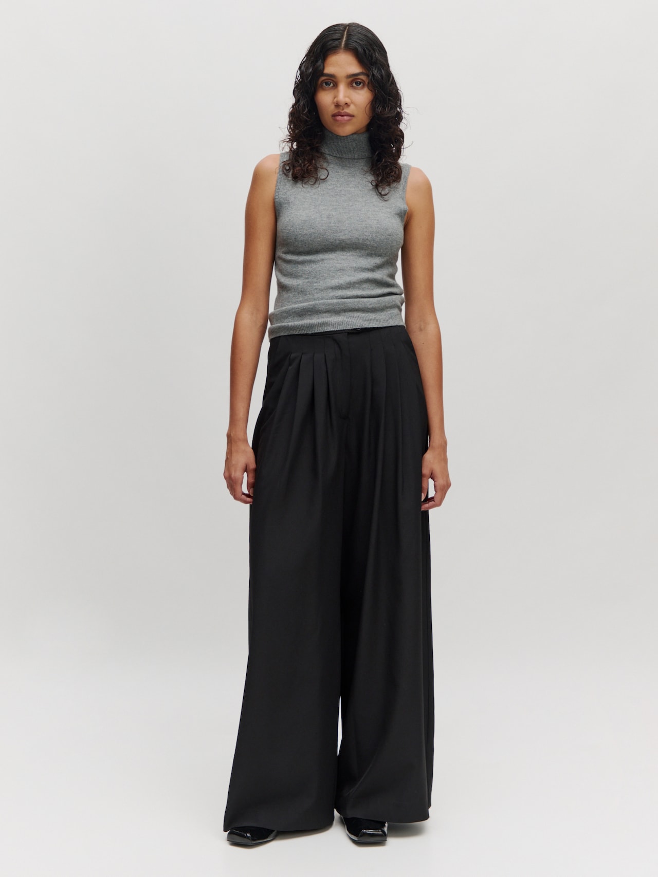 EDITED Produits Tops en tricot 'Rivka' gris chiné