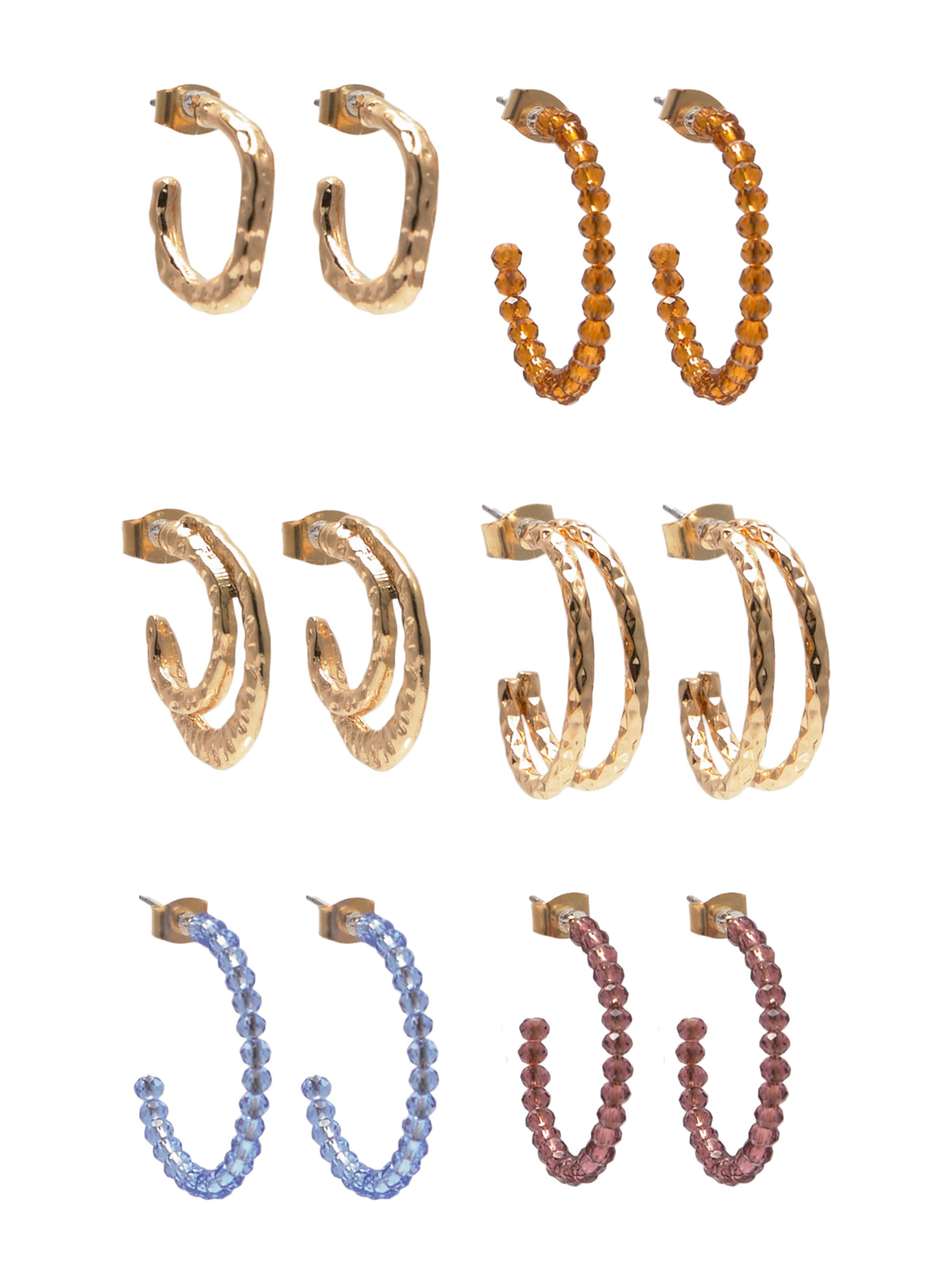 Pull&Bear Korvakoru värissä taivaansininen / pueblo / kulta / malva, Tuotenäkymä