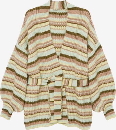 MANGO Gebreid vest 'Gussy' in de kleur Beige / Geel, Productweergave