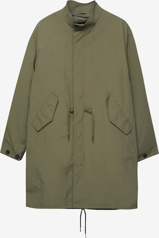 Parka di mezza stagione di Pull&Bear in verde: frontale