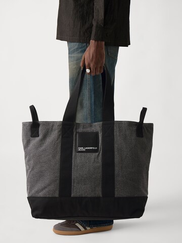 KARL LAGERFELD JEANS Μεγάλη τσάντα σε μαύρο: μπροστά