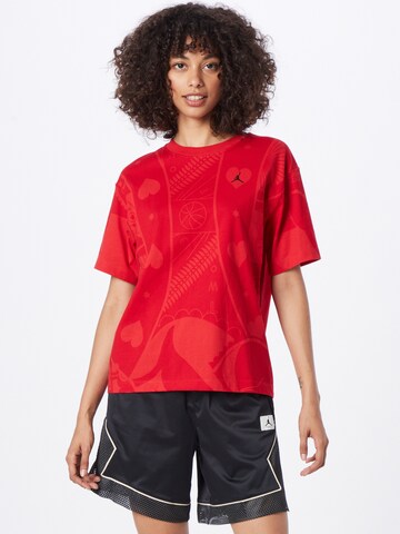 Jordan Koszulka w kolorze czerwony: przód