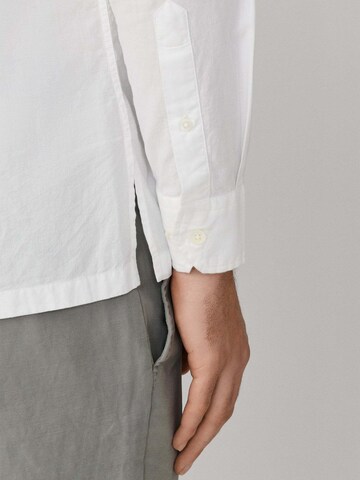 Slim fit Camicia 'Poplin Cruise' di Hackett London in bianco