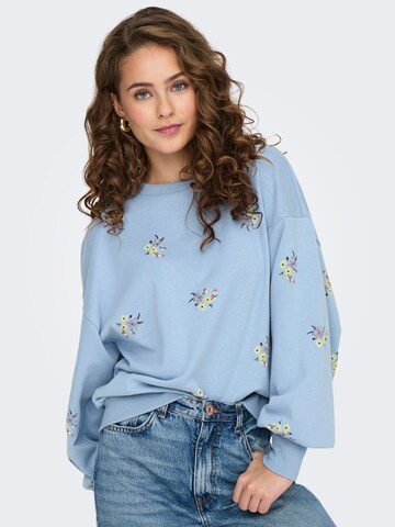 Felpa 'ONLBROOKE' di ONLY in blu: frontale