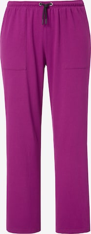 Ulla Popken Boot cut Pants in Pink: front