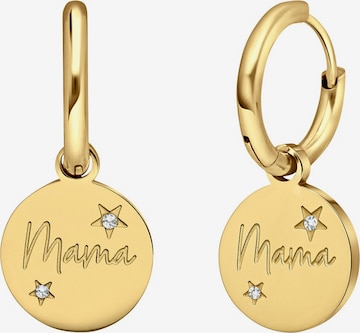 Boucles d'oreilles Lucardi en or : devant