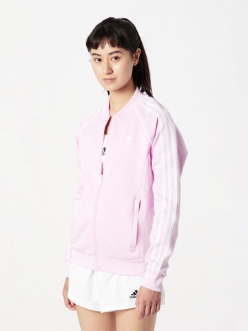 ADIDAS ORIGINALS Sweatjacka 'Adicolor Classics Sst' i rosa: framsida