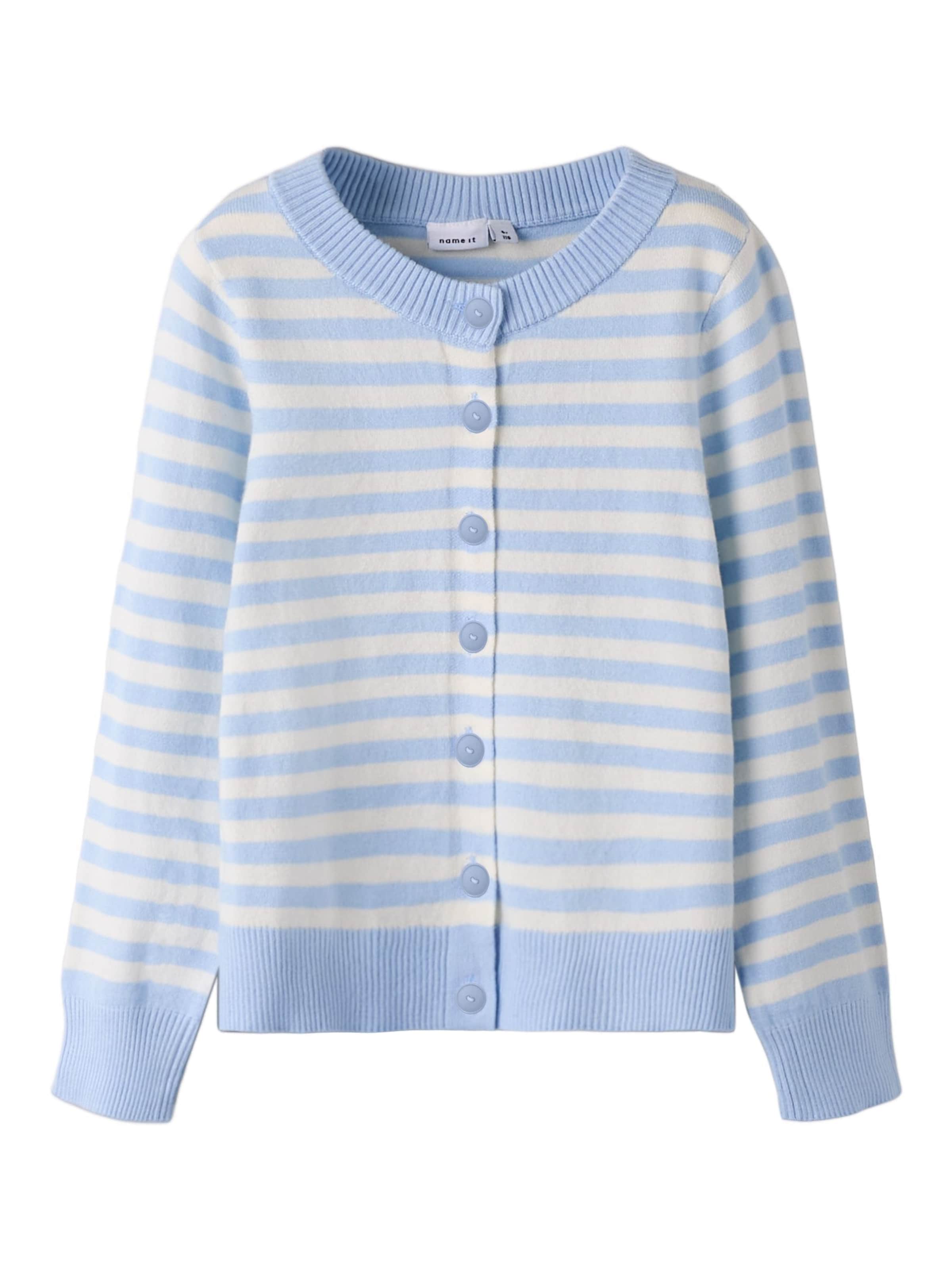 NAME IT Gebreid vest in Blauw: voorkant