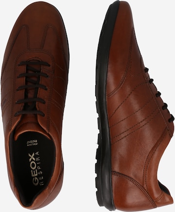 Chaussure à lacets 'Symbol' GEOX en marron